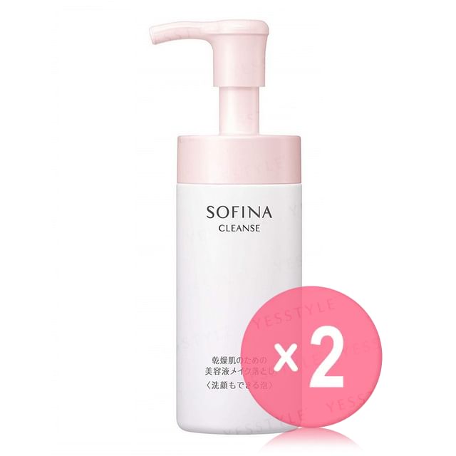 Sofina-Cleanse Essence Makeup Cleanser For Dry Skin Foaming Type 2pcs Bundle Set