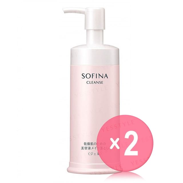 Sofina-Cleanse Essence Makeup Cleanser For Dry Skin Gel 2pcs Bundle Set