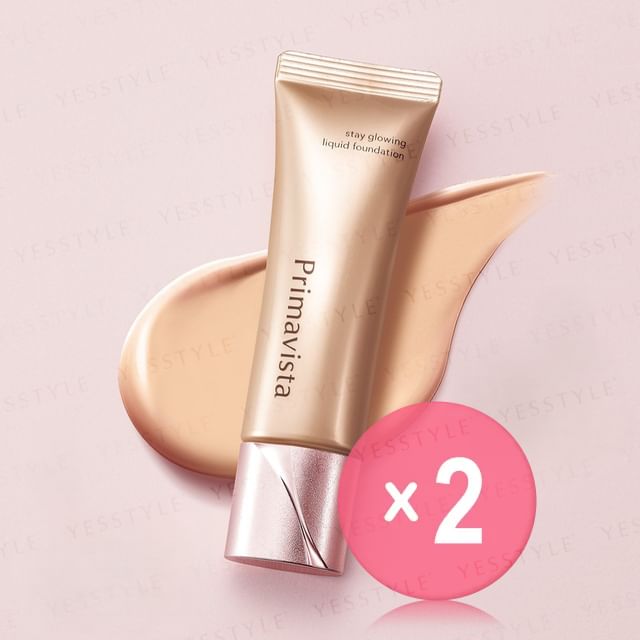 Sofina-Primavista Stay Glowing Liquid Foundation SPF 22 PA 2pcs Bundle Set