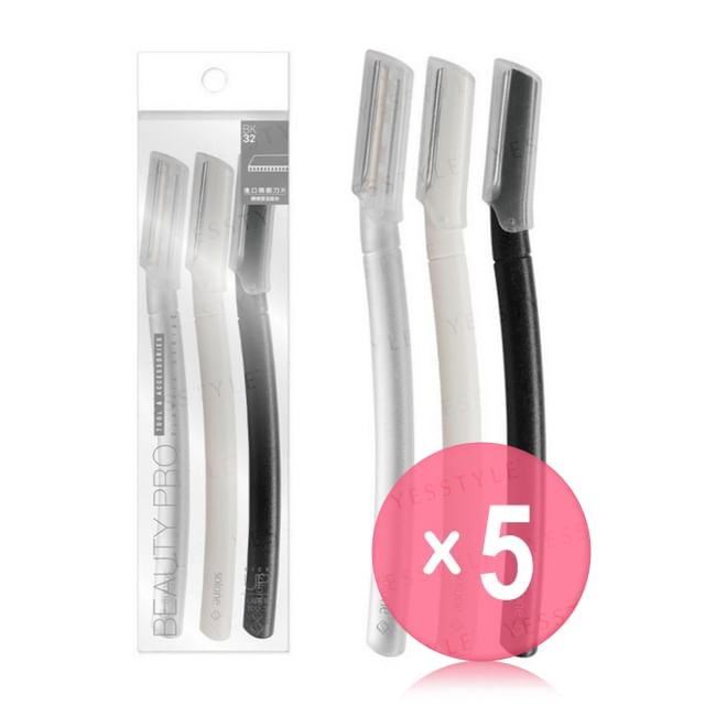 Solone-3D Eyebrow Razor BK32 5pcs Bundle Set