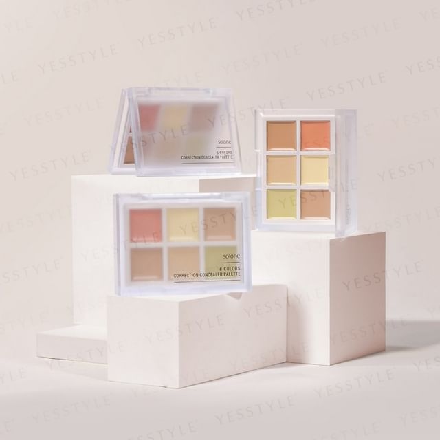 Solone-6 Color Correction Concealer Palette-54 G