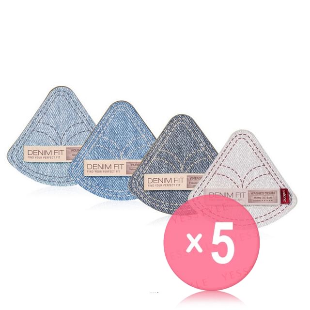 Solone-Denim Fit Makeup Puff Series 5pcs Bundle Set