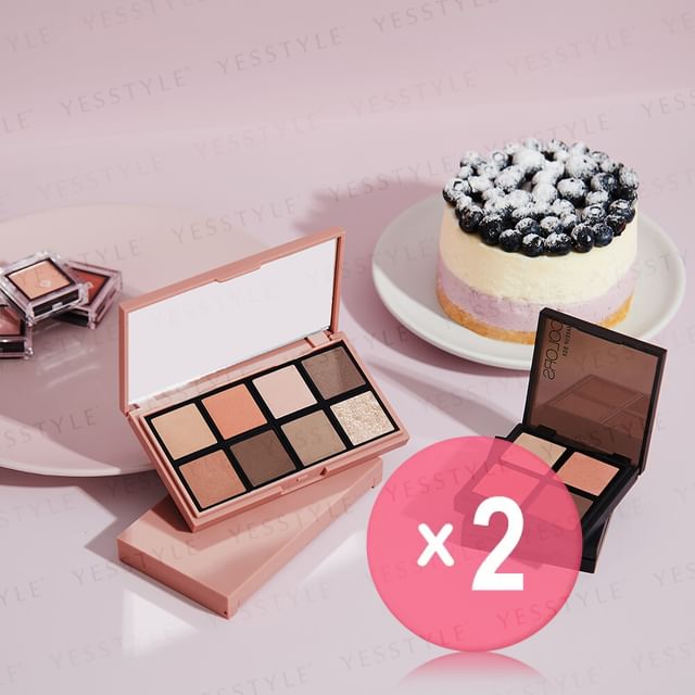 Solone-Exclusive 8 Colors Eyeshadow Palette 2pcs Bundle Set