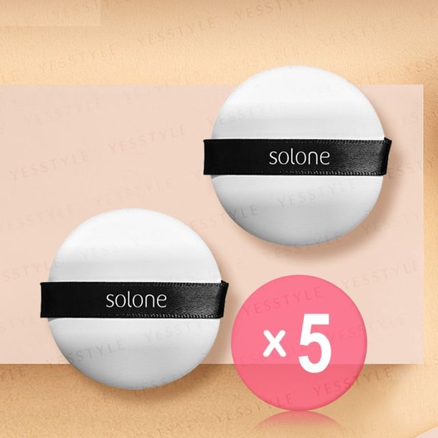 Solone-Exclusive Loose Powder Puff 5pcs Bundle Set