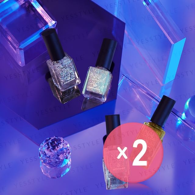 Solone-Exclusive Nail Lacquer Oil Psychedelic Galaxy Series 2pcs Bundle Set