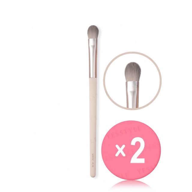 Solone-Exquisite Makeup Brush Peach Cream Series Eyeshadow Brush 2pcs Bundle Set