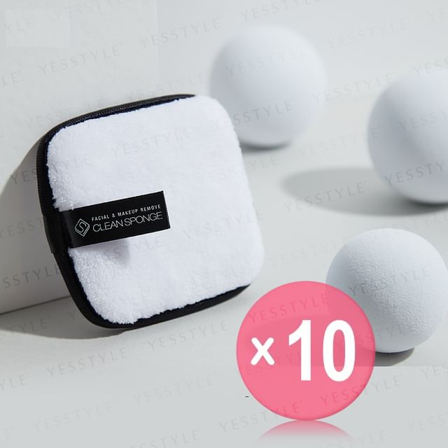 Solone-Facial Makeup Remove Clean Sponge 10pcs Bundle Set