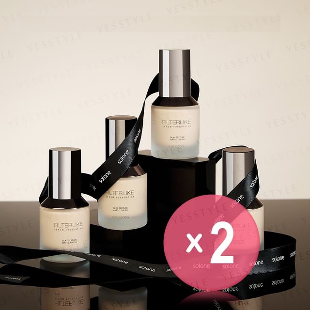 Solone-Filterlike Serum Foundation SPF 50 PA 2pcs Bundle Set