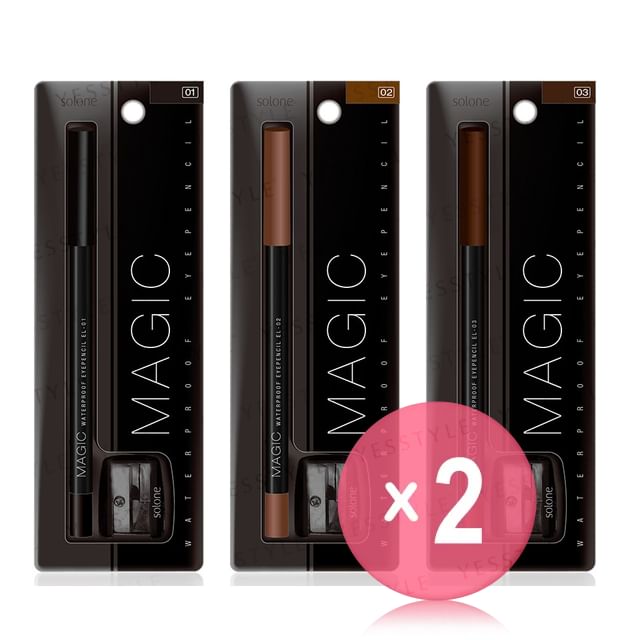 Solone-Magic Waterproof Eye Pencil 2pcs Bundle Set