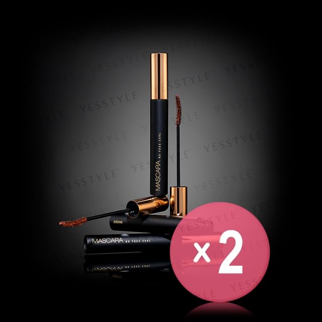 Solone-No Fuss Curl Mascara 2pcs Bundle Set