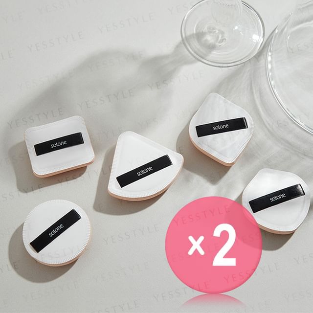 Solone-Souffle Makeup Puff 2pcs Bundle Set