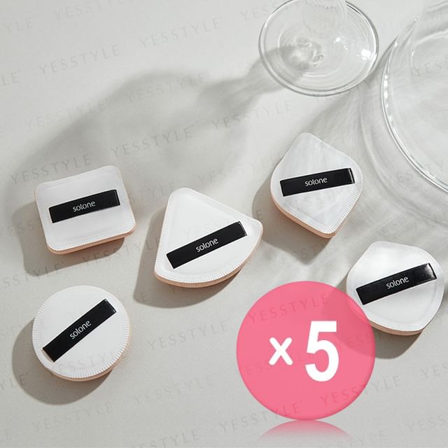 Solone-Souffle Makeup Puff 5pcs Bundle Set