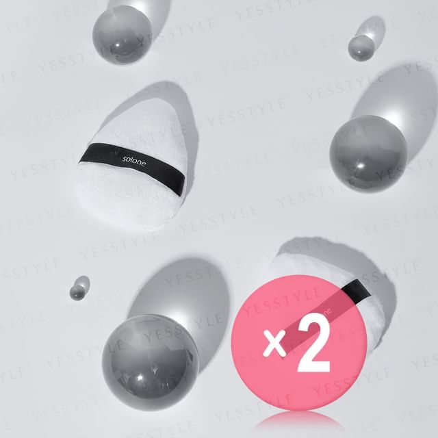 Solone-Superfine Loose Long Powder Puff 2pcs Bundle Set