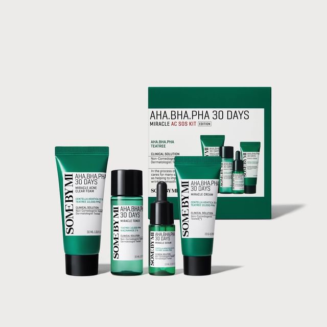 SOME BY MI-Kit SOS AHA BHA PHA 30 Dias Miracle AC-4 Pcs