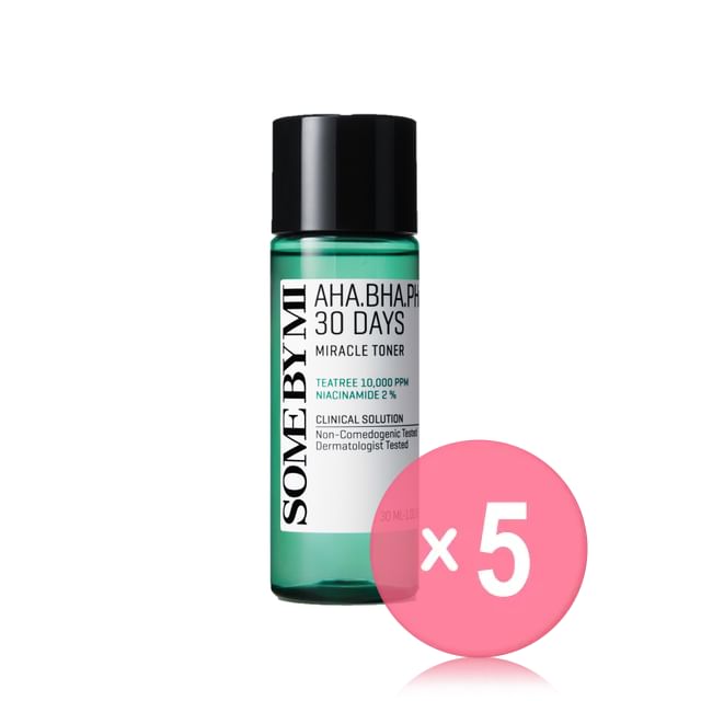 SOME BY MI-AHA BHA PHA 30 Days Miracle Toner Mini 5pcs Bundle Set-30ml X 5 Pcs