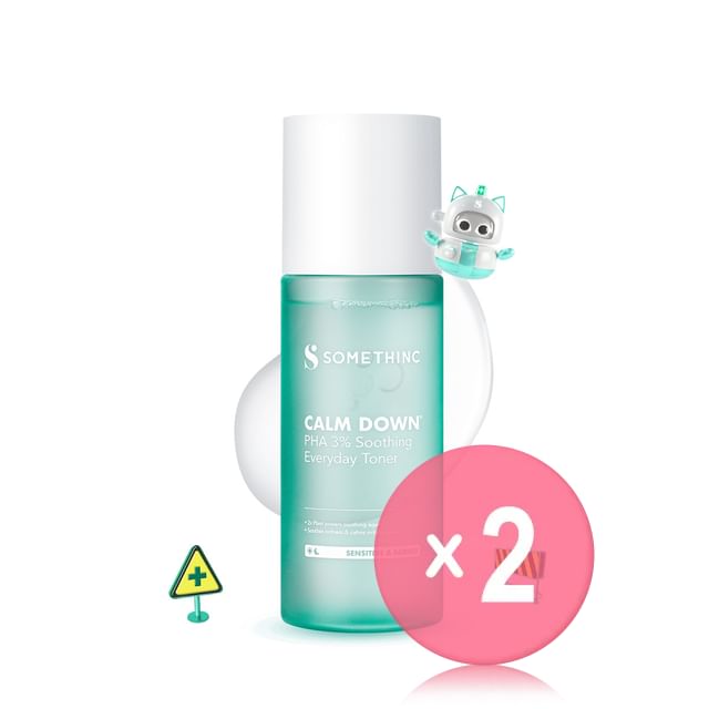 SOMETHINC-Calm Down PHA 3 Soothing Everyday Toner 2pcs Bundle Set