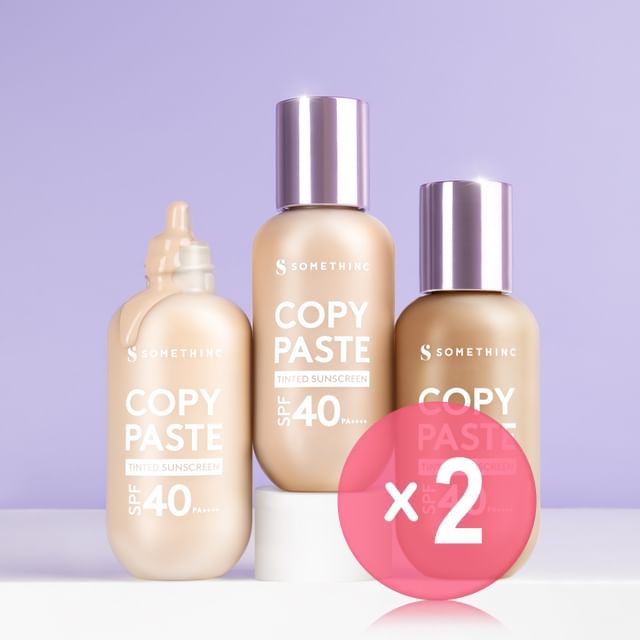 SOMETHINC-Copy Paste Tinted Sunscreen SPF 40 PA 2pcs Bundle Set