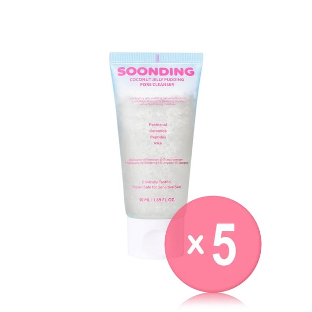 SOONDING-Coconut Jelly Pudding Pore Cleanser Mini 5pcs Bundle Set