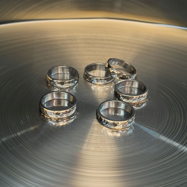 Soosina-Hammered Metal Ring