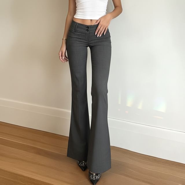 boot cut dress slacks Mens Suit Pants, Men's Bootcut Dress Pants Business Casual Work Pants with Pockets High Waist Stretchy Trousers Pull On Office Slacks 29-40