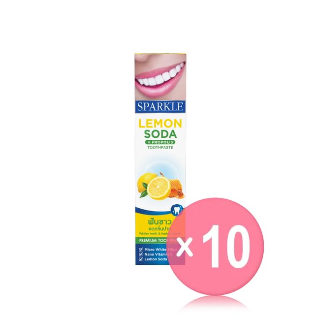 SPARKLE-Double White Toothpaste Lemon Soda 10pcs Bundle Set