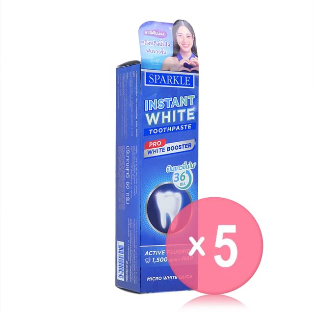 SPARKLE-Instant White Toothpaste Pro White Booster 5pcs Bundle Set