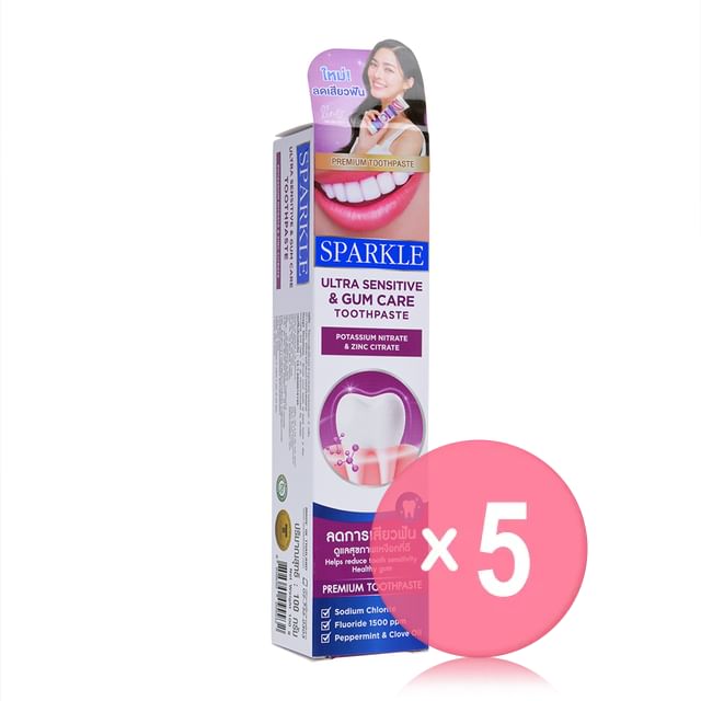 SPARKLE-Ultra Sensitive Gum Care Toothpaste 5pcs Bundle Set