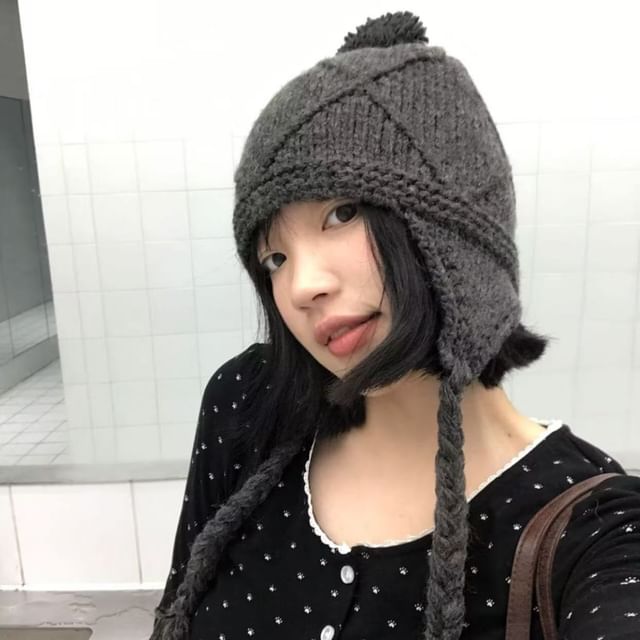 Sparktage-Pom Pom Knit Beanie