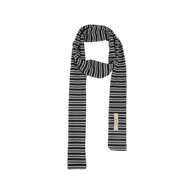 Sparktage-Striped Narrow Scarf
