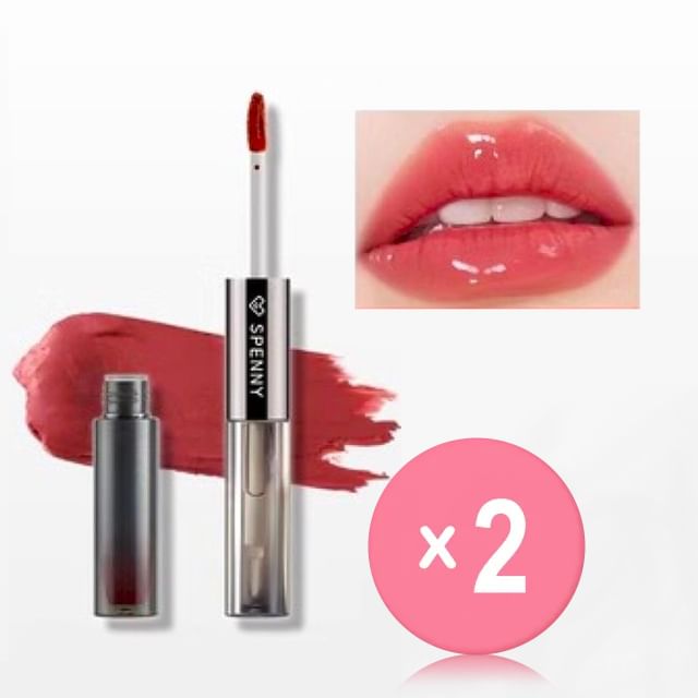 SPENNY-2 in 1 Lip Gloss - 2-4 2pcs Bundle Set