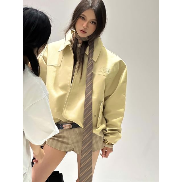 SPUCIKLEI-Plain Zip Jacket