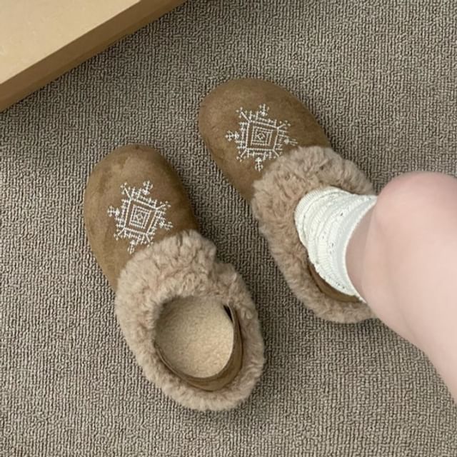 STEPUP-Fleece Lined Hidden Wedge Ankle Snow Boots