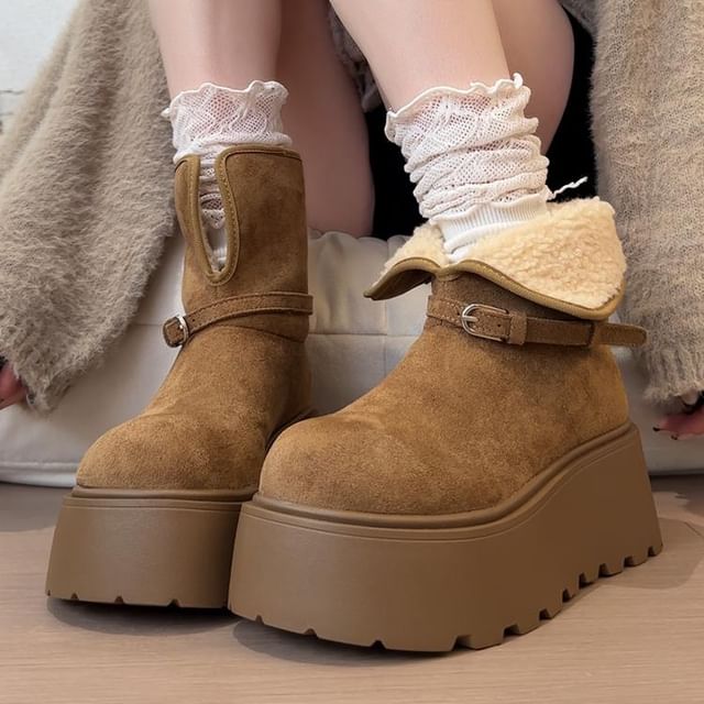 STEPUP-Platform Short Snow Boots