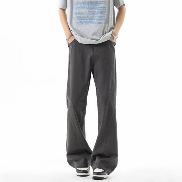 Stone Leo-Mid Rise Washed Baggy Jeans