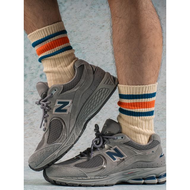 Strideling-Set of 4 Striped Crew Socks