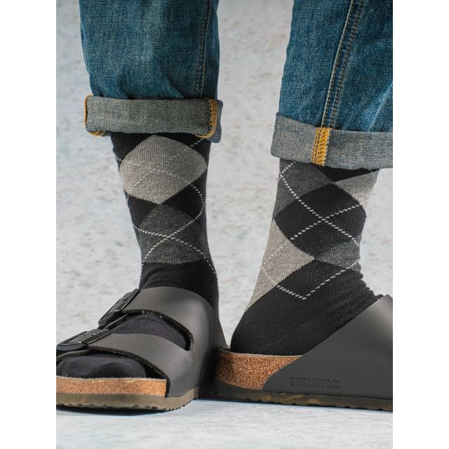 Strideling-Set of 5 Argyle Crew Socks