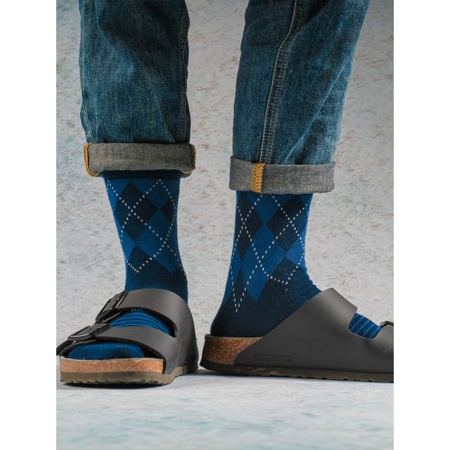 Strideling-Set of 5 Argyle Crew Socks