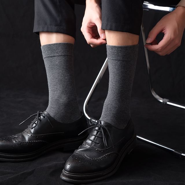 Strideling-Set of 5 Pairs Plain Socks