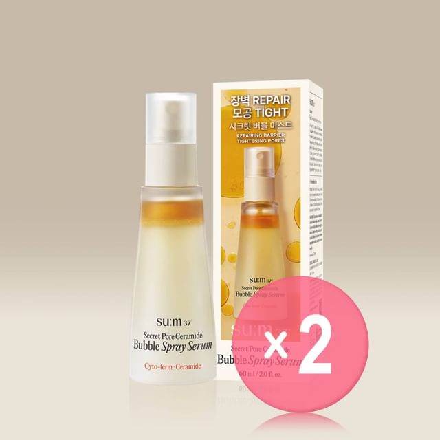 su-m37-Secret Pore Ceramide Bubble Spray Serum 2pcs Bundle Set