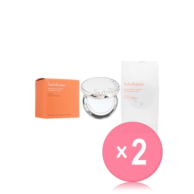 Sulwhasoo-Perfecting Cushion Set - 8 Colors 2pcs Bundle Set