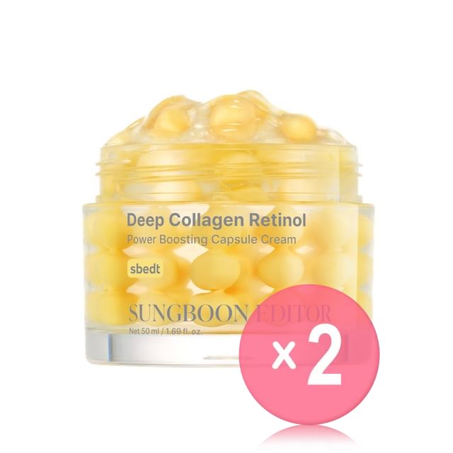 SUNGBOON EDITOR-Deep Collagen Retinol Power Boosting Capsule Cream 2pcs Bundle Set