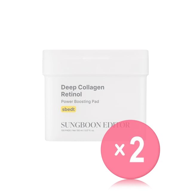 SUNGBOON EDITOR-Deep Collagen Retinol Power Boosting Pad 2pcs Bundle Set