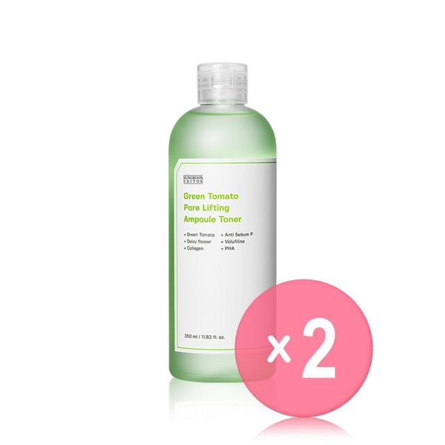 SUNGBOON EDITOR-Green Tomato Pore Lifting Ampoule Toner 2pcs Bundle Set