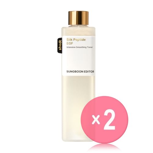 SUNGBOON EDITOR - Silk Peptide EGF Intensive Smoothing Toner 2pcs