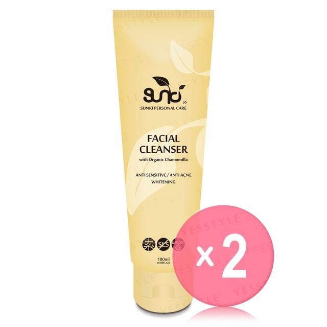 Sunki-Facial Cleanser With Organic Chamomile 2pcs Bundle Set