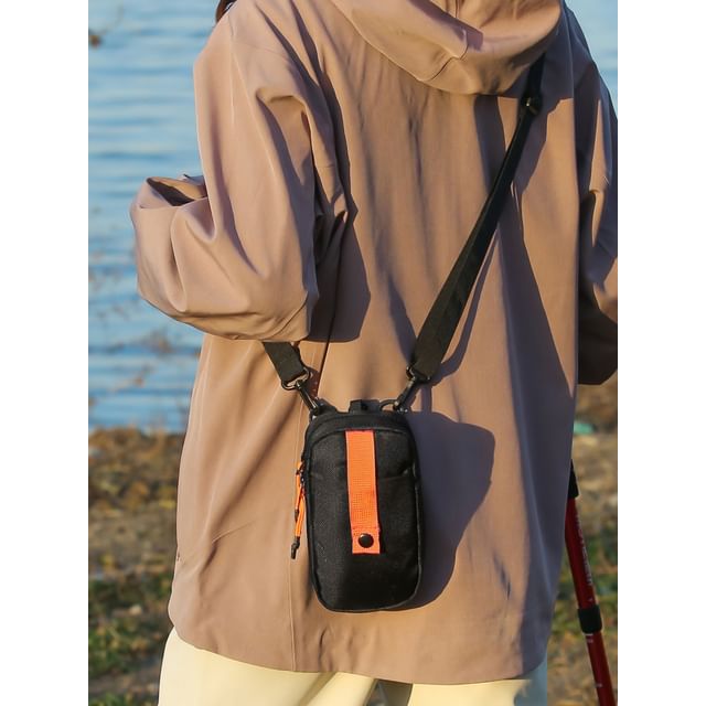 SUNMAN-Panel Fabric Crossbody Bag