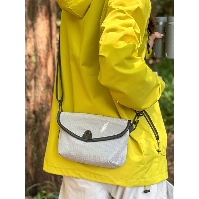 SUNMAN-Plaid Flap Crossbody Bag