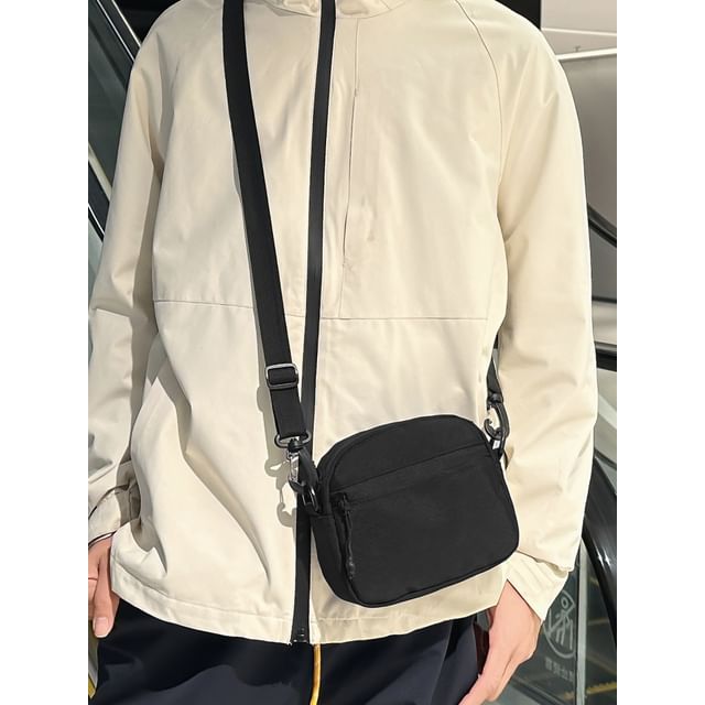 SUNMAN-Plain Fabric Crossbody Bag