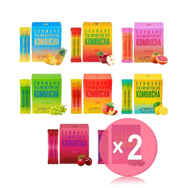 SUNMANC-Tea For Better Life Kombucha - 8 Types 2pcs Bundle Set