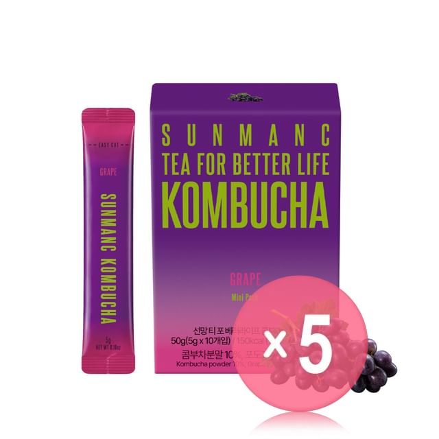 SUNMANC-Tea For Better Life Kombucha Mini Pack - 8 Types 5pcs Bundle Set